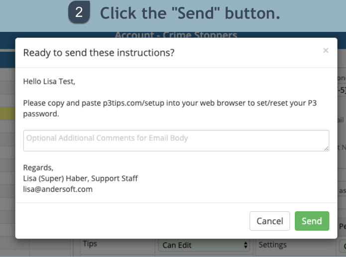 Click the "Send" button. 2
